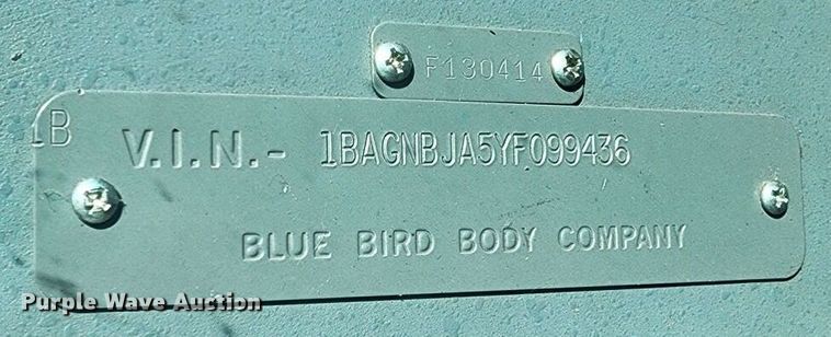 image for item NP9645 2000 Blue Bird LTC 40  coach bus