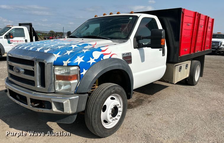 image for item NQ9871 2008 Ford F450 Super Duty XLT  flatbed truck