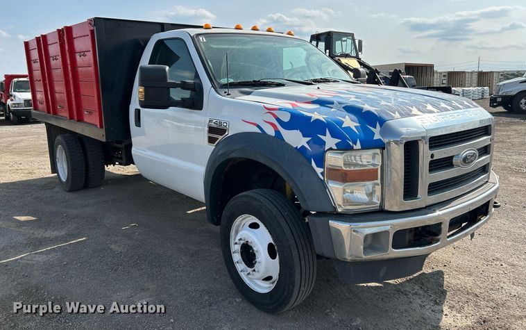 image for item NQ9871 2008 Ford F450 Super Duty XLT  flatbed truck