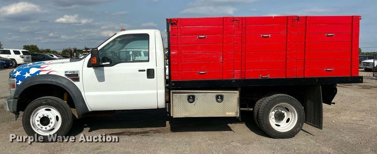 image for item NQ9871 2008 Ford F450 Super Duty XLT  flatbed truck