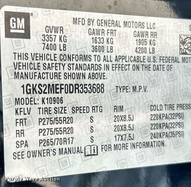 image for item NQ9881 2013 GMC Yukon Denali  SUV