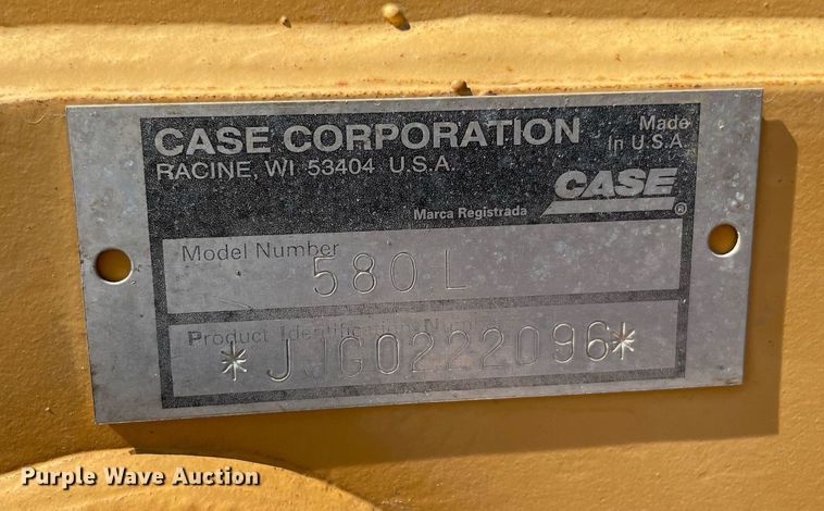 image for item NT9550 1996 Case 580L  backhoe
