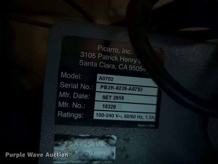 image for item NT9572 Picarro  gas concentration analyzer