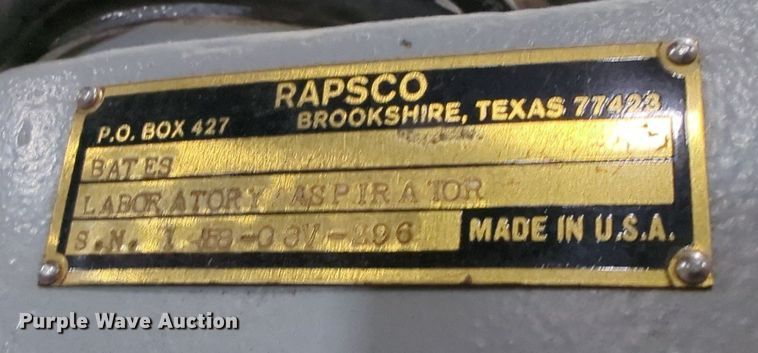 image for item NT9578 Rapsco Bates  grain aspirator