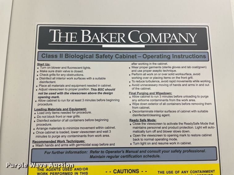 image for item NT9581 The Baker Company SteriGard  biological safety cabinet