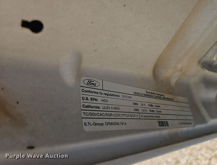 image for item NT9873 2012 Ford F250 Super Duty  Crew Cab pickup truck