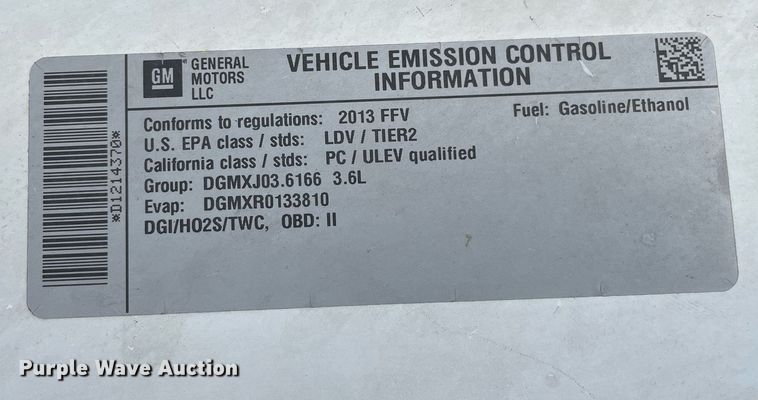 image for item NX9765 2013 Chevrolet Impala