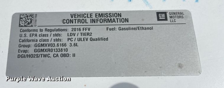 image for item NX9766 2016 Chevrolet Impala Limited