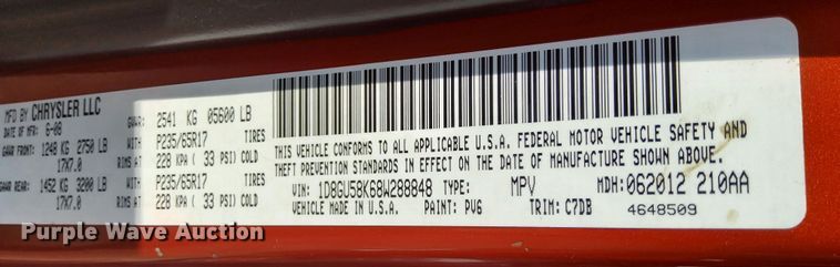 image for item NX9840 2008 Dodge Nitro SLT  SUV