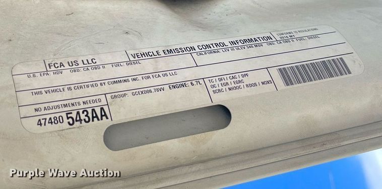 image for item NY9940 2016 Dodge Ram 2500  Crew Cab pickup truck