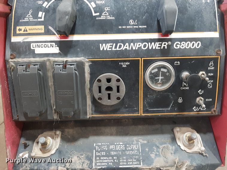 image for item OF9465 Lincoln Weldanpower G8000  welder/generator
