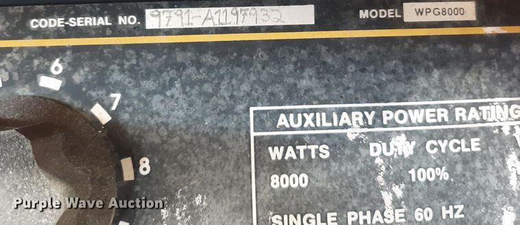 image for item OF9465 Lincoln Weldanpower G8000  welder/generator