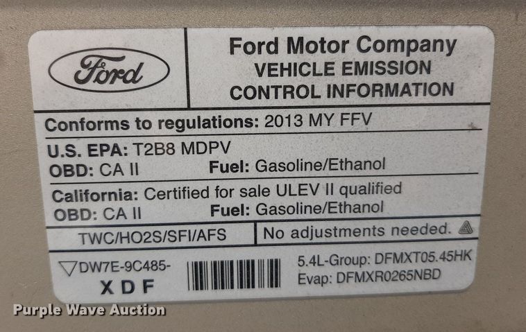 image for item OF9492 2013 Ford E350 XL Super Duty  van