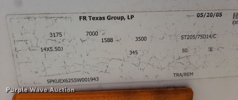 image for item OF9502 2005 Continental Cargo  enclosed cargo trailer