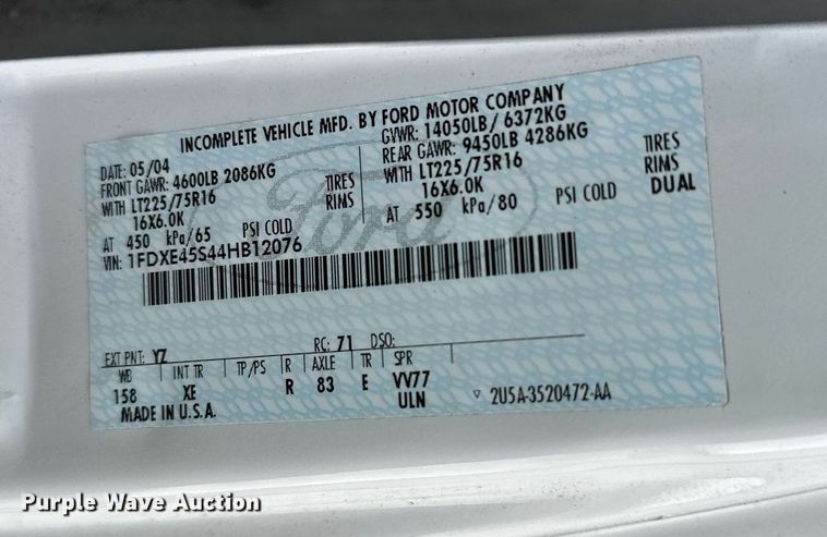 image for item OG9253 2004 Fleetwood Tioga  RV