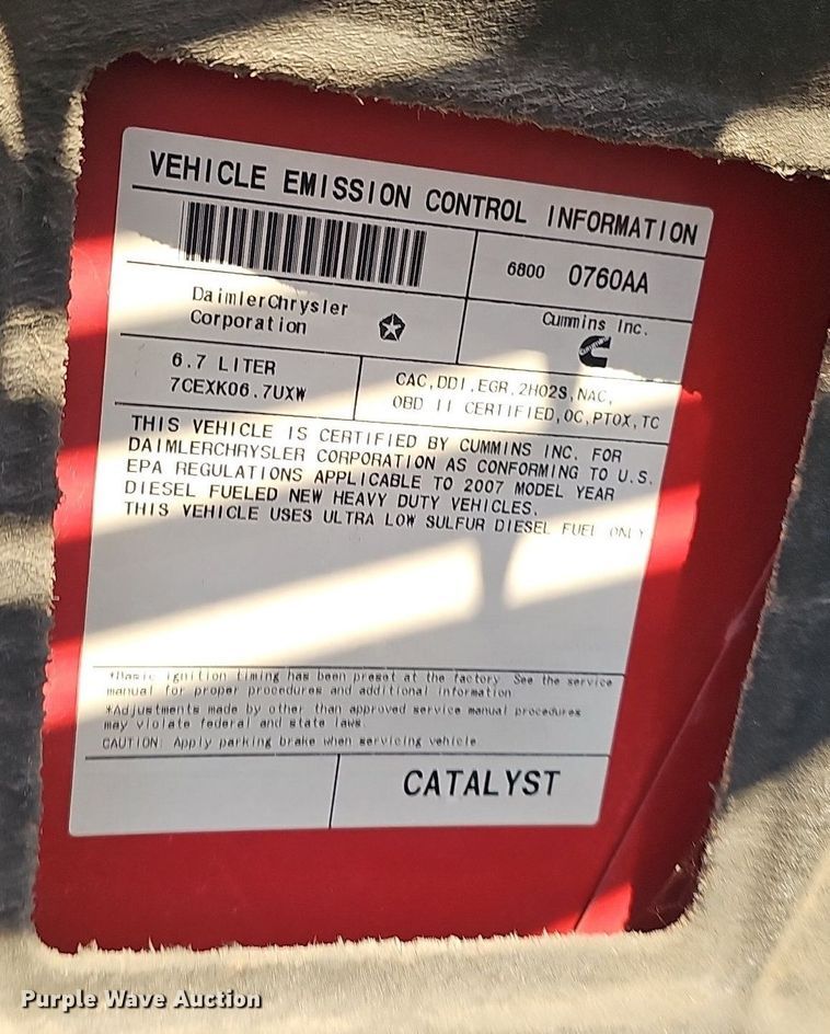 image for item OG9455 2007 Dodge Ram 3500  Quad Cab pickup truck