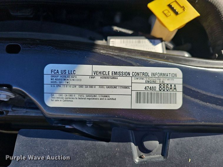 image for item OG9521 2017 Dodge Grand Caravan SXT  van