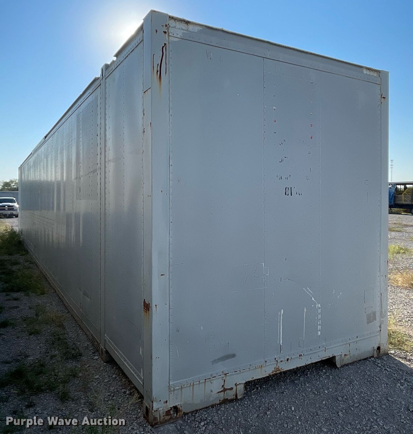 Shipping container in Ardmore, OK Item DM0418 sold Purple Wave