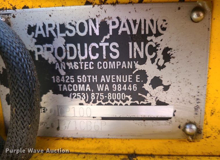image for item DK4097 2016 Carlson CP100  paver