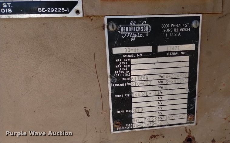 image for item DK8797 Hendrickson 30-DH  crane