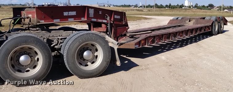 image for item DK8802 1993 Witzco Challenger RG-35  lowboy equipment trailer