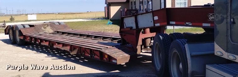 image for item DK8802 1993 Witzco Challenger RG-35  lowboy equipment trailer