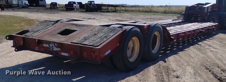 image for item DK8802 1993 Witzco Challenger RG-35  lowboy equipment trailer