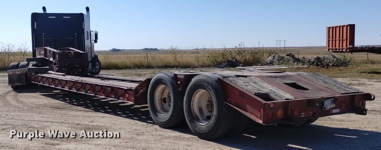 image for item DK8802 1993 Witzco Challenger RG-35  lowboy equipment trailer