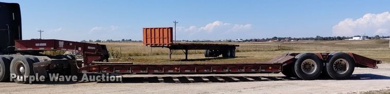 image for item DK8802 1993 Witzco Challenger RG-35  lowboy equipment trailer