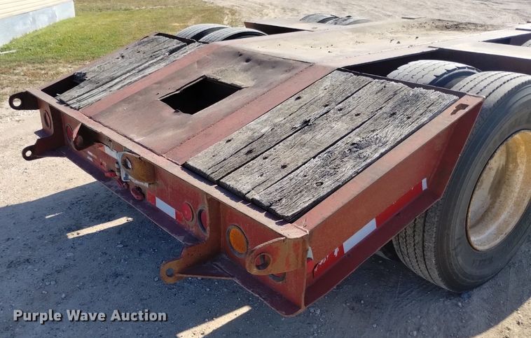 image for item DK8802 1993 Witzco Challenger RG-35  lowboy equipment trailer