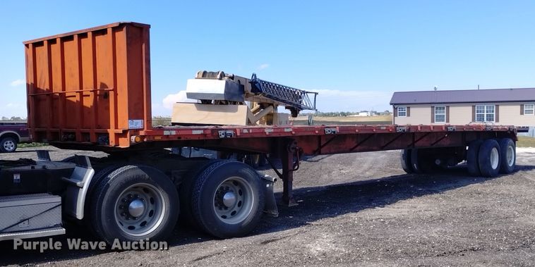 image for item DK8804 1985 Trailmobile F7AT-5CAJ  flatbed trailer