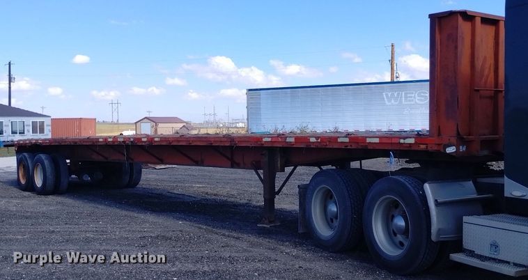 image for item DK8804 1985 Trailmobile F7AT-5CAJ  flatbed trailer