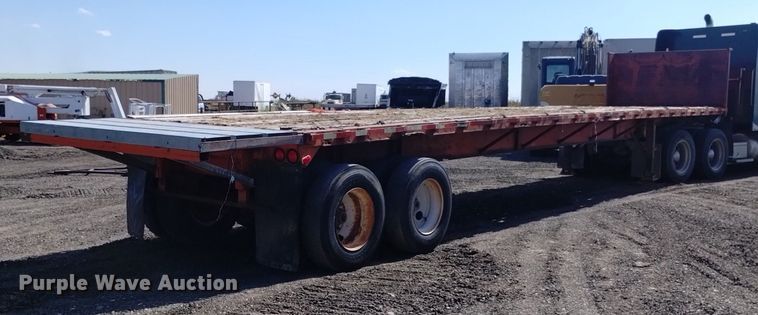 image for item DK8804 1985 Trailmobile F7AT-5CAJ  flatbed trailer