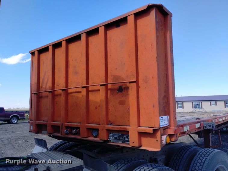 image for item DK8804 1985 Trailmobile F7AT-5CAJ  flatbed trailer