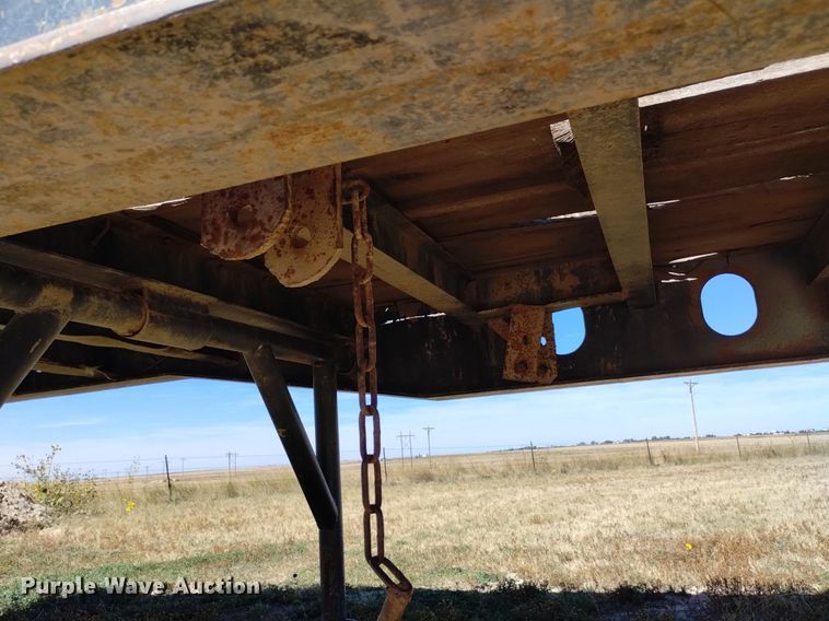 image for item DK8805 1978 Shop built  flatbed trailer