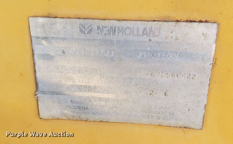 image for item DK8839 2001 New Holland 675E  backhoe