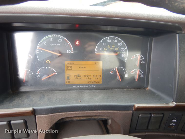 image for item DO3162 2012 Volvo VNM  flatbed truck