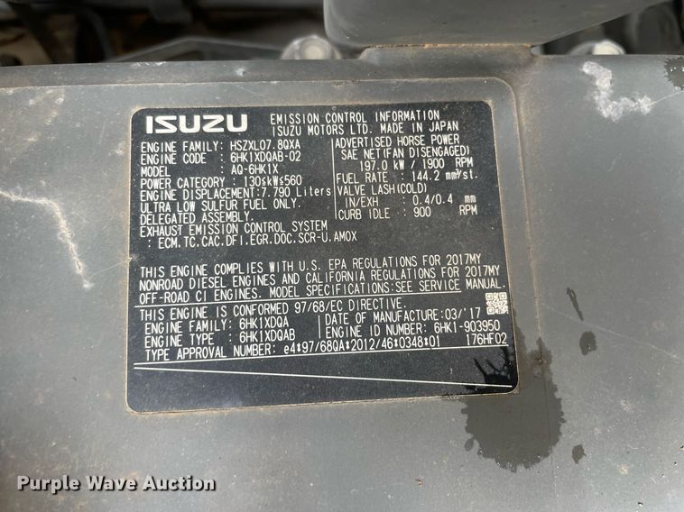 image for item DP0054 2017 Hitachi  ZX300LC-6N excavator