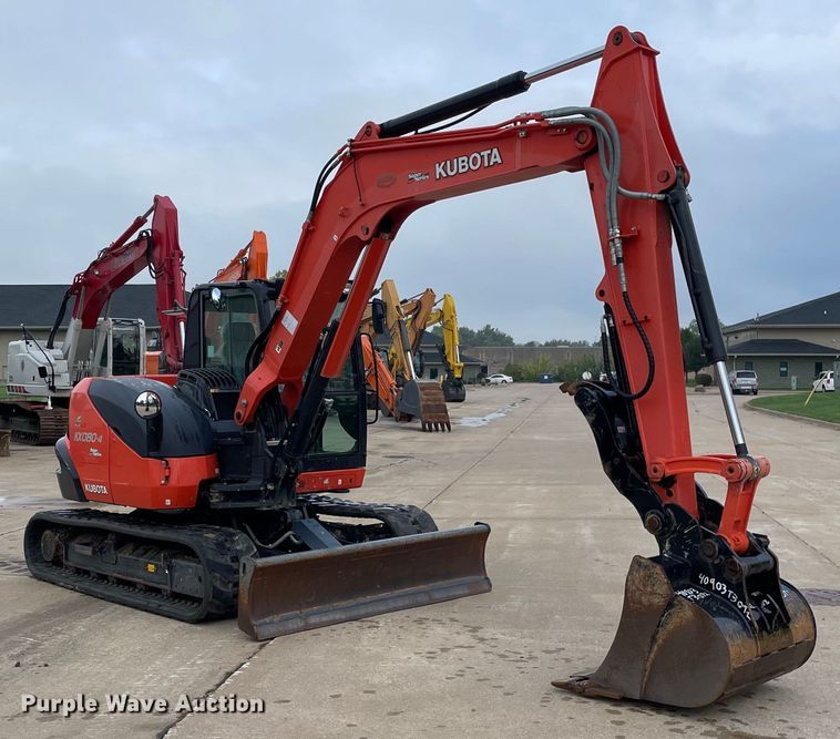 image for item DP0056 2019 Kubota  KX080-4 mini excavator