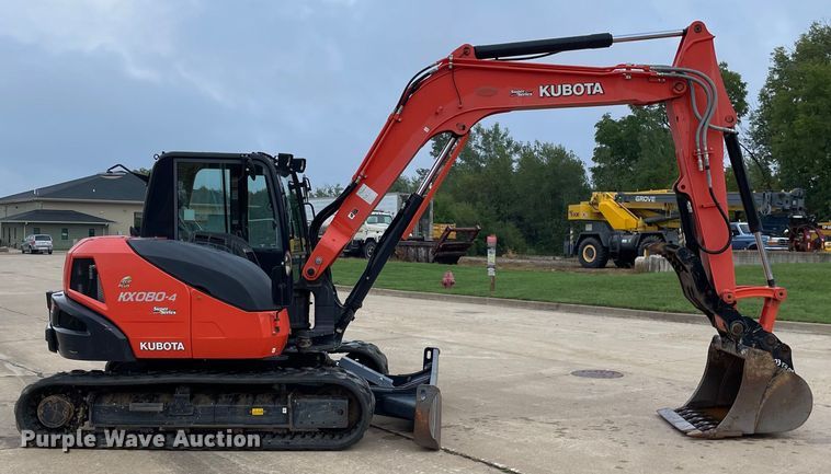 image for item DP0056 2019 Kubota  KX080-4 mini excavator
