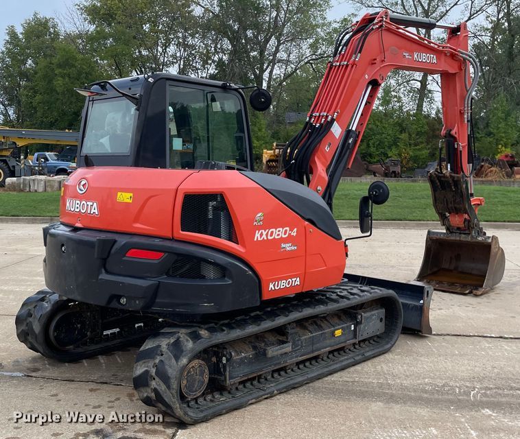 image for item DP0056 2019 Kubota  KX080-4 mini excavator