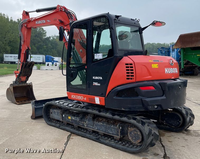 image for item DP0056 2019 Kubota  KX080-4 mini excavator