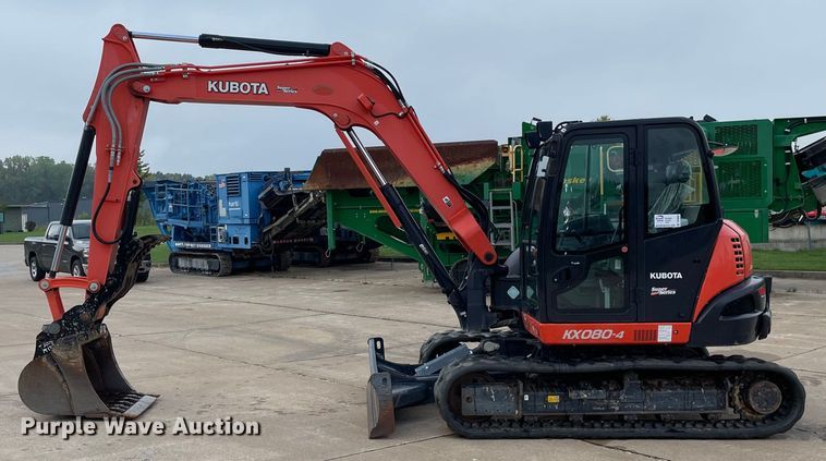image for item DP0056 2019 Kubota  KX080-4 mini excavator