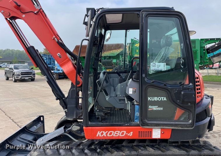 image for item DP0056 2019 Kubota  KX080-4 mini excavator