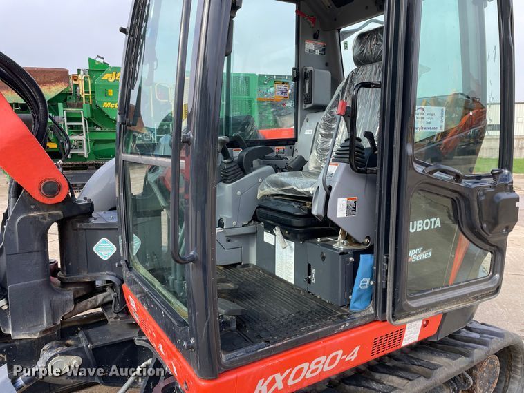 image for item DP0056 2019 Kubota  KX080-4 mini excavator