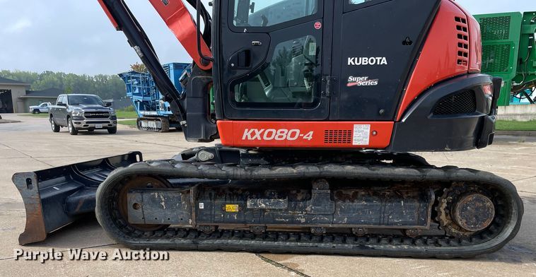 image for item DP0056 2019 Kubota  KX080-4 mini excavator