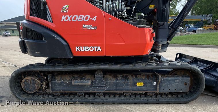 image for item DP0056 2019 Kubota  KX080-4 mini excavator