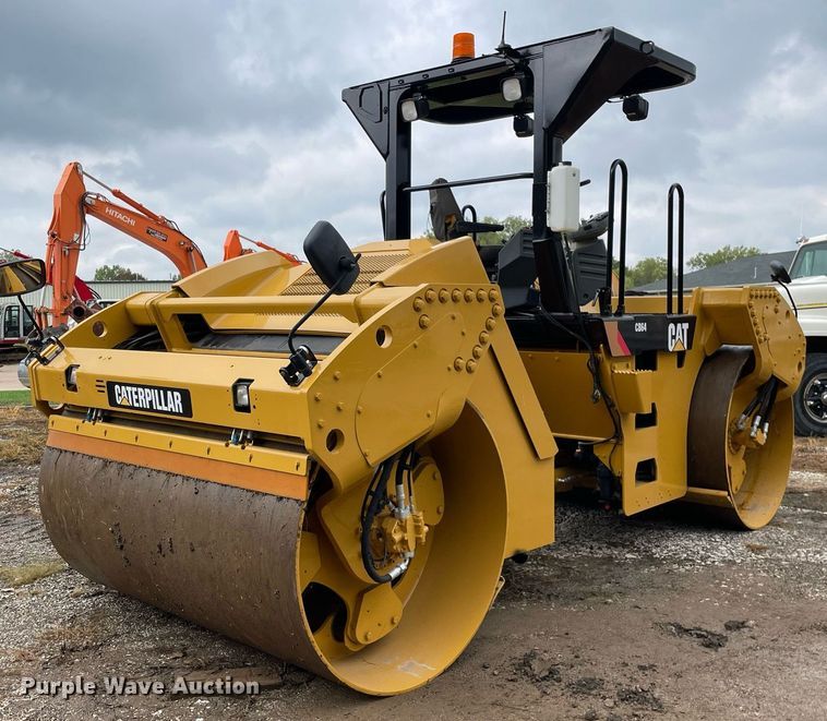 image for item DP0059 2013 Caterpillar CB64  double drum vibratory roller