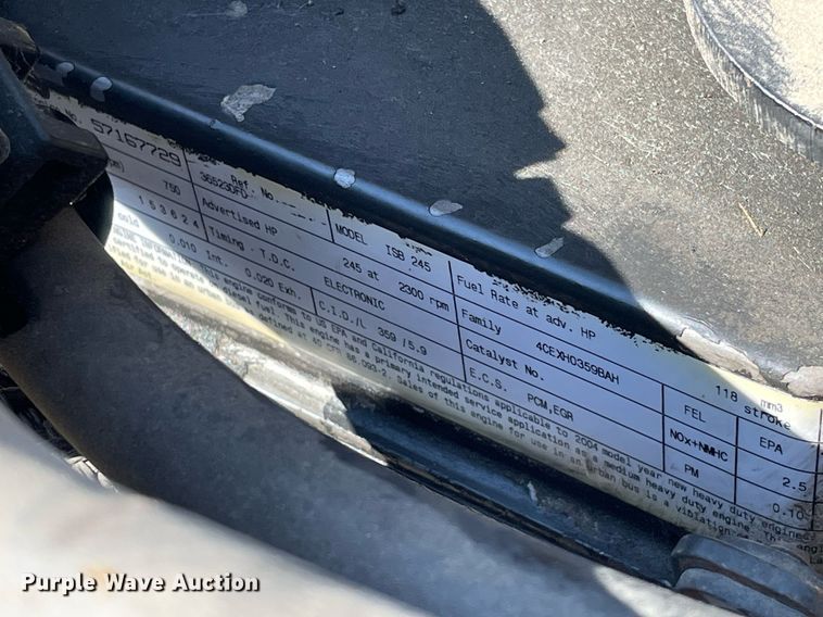 image for item DP0061 2004 Ford F750 Super Duty  flatbed truck