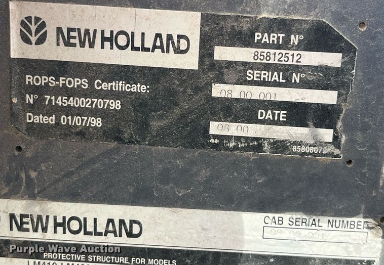 image for item DP2069 2000 New Holland LM430  telehandler